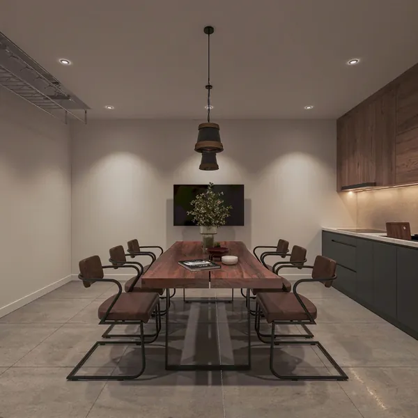 Bếp – bàn ăn gỗ